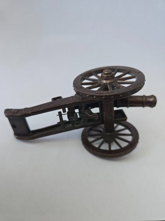 Image 1 of Wunderschöne Kanone aus massivem Kupfer von Redondo aus Spanien. 10 cm lang, 4 cm hoch.