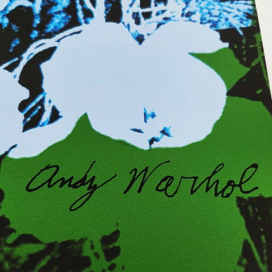 Image 1 of Litografia in edizione limitata "Fiori" di Andy Warhol, realizzata da CMOA - 50 x 50 cm