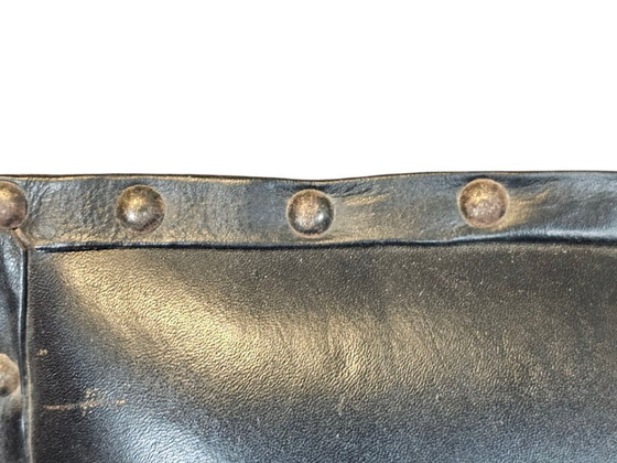 Image 1 of Art Deco - Arm Chair - Clubfauteuil - gebeitst hout - leren bekleding - Frankrijk - 1930's