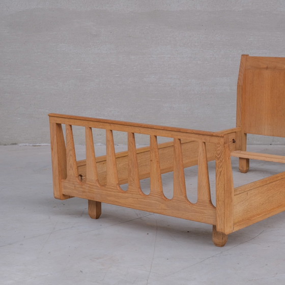 Image 1 of Guillerme et Chambron French Mid-Century Oak Single Bed