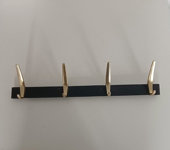 Image 1 of Vijftiger jaren kapstok met 4 haken 