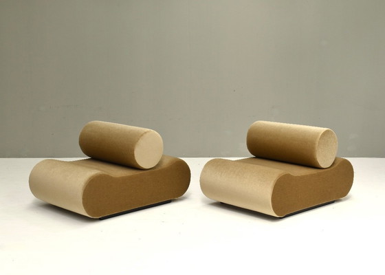 Image 1 of 2 poltrone lounge "Corbi" di Klaus Uredat in mohair nuovo per COR, Germania - 1969