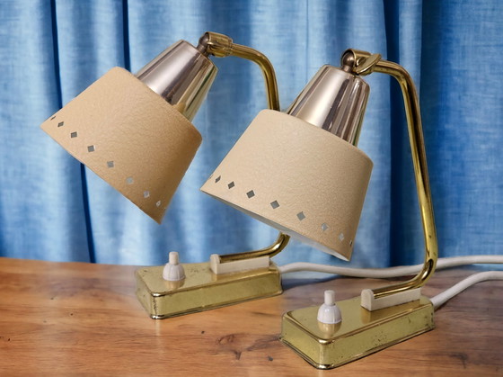 Image 1 of Pair of ERPEES table lamps by Robert Pfäffle, 1950s
