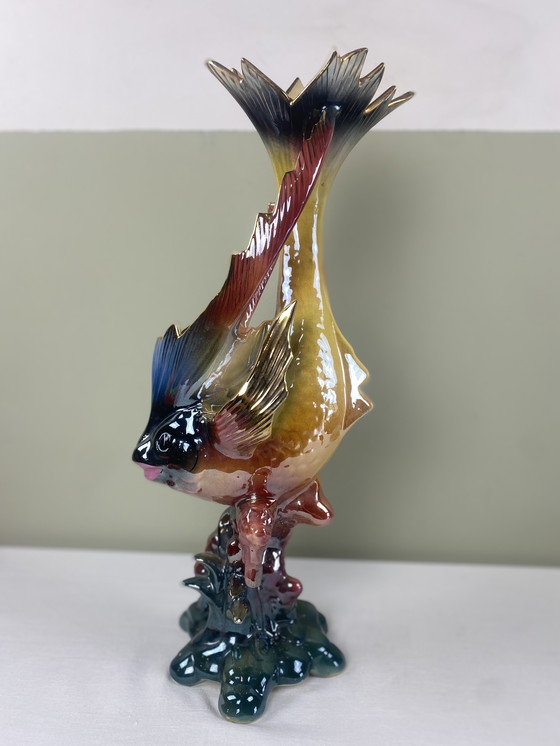 Image 1 of Large Vintage Fish Vase