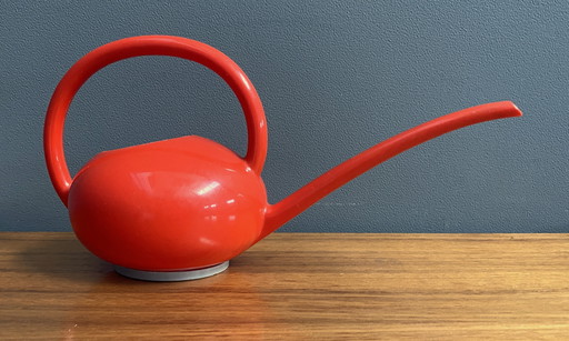 Red Plastic Watering Can 1960s