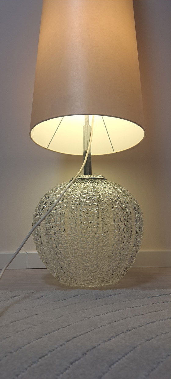 Image 1 of Floor lamp made of bubble glass by Hustadt, Germany, 1960s