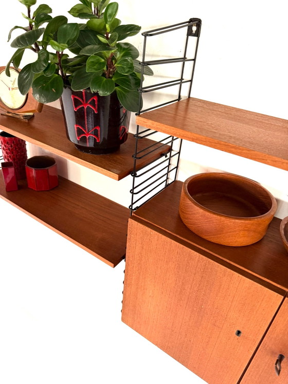 Sistema a parete modulare vintage in teak, Musterring ‘60 – Armadi a muro, Legno, Metallo (photo 10 of 14)