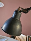 French industrial vintage studio/workshop table lamp with clamp Lampe Gras