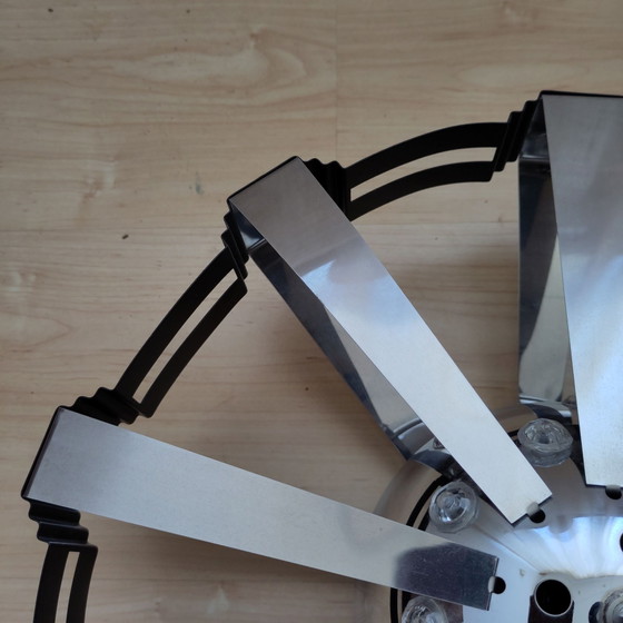 Vintage space age plafondlamp – Plafondlampen, Kunststof, Metaal (photo 9 of 11)
