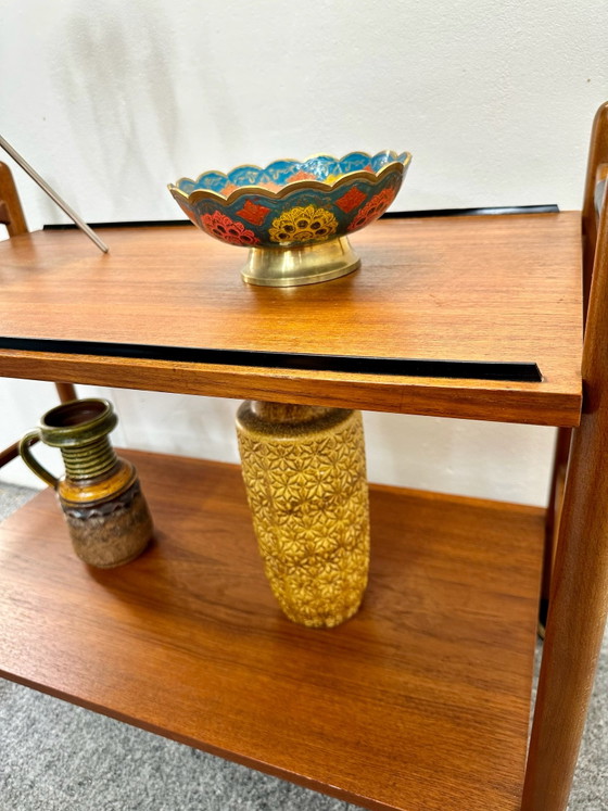 Carrello bar in teak design danese Mid-Century, Carrelli bar, Legno, Marrone (foto 4 di 11)
