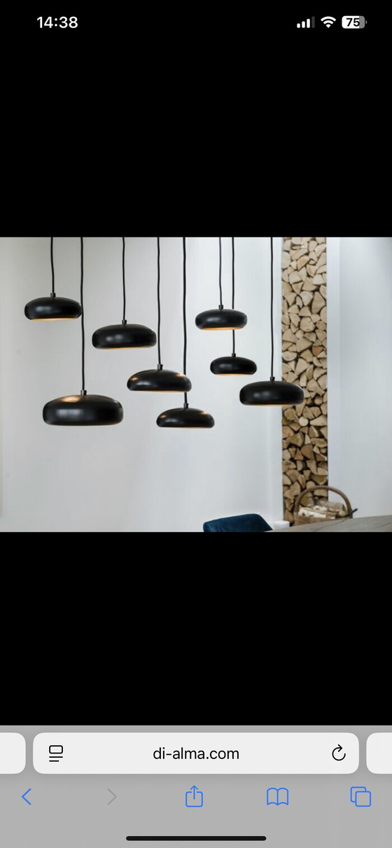 Image 1 of Lamp Frezoli Lighting - hanglamp Pebble zwart