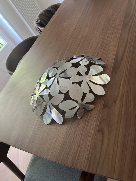 Image 1 of IKEA rvs schaal ongeveer 36 cm doorsnede