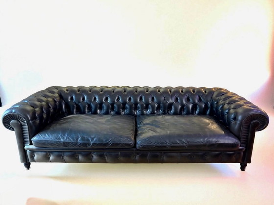 Image 1 of Poltrona Frau Chester leather sofa by Renzo Frau.
