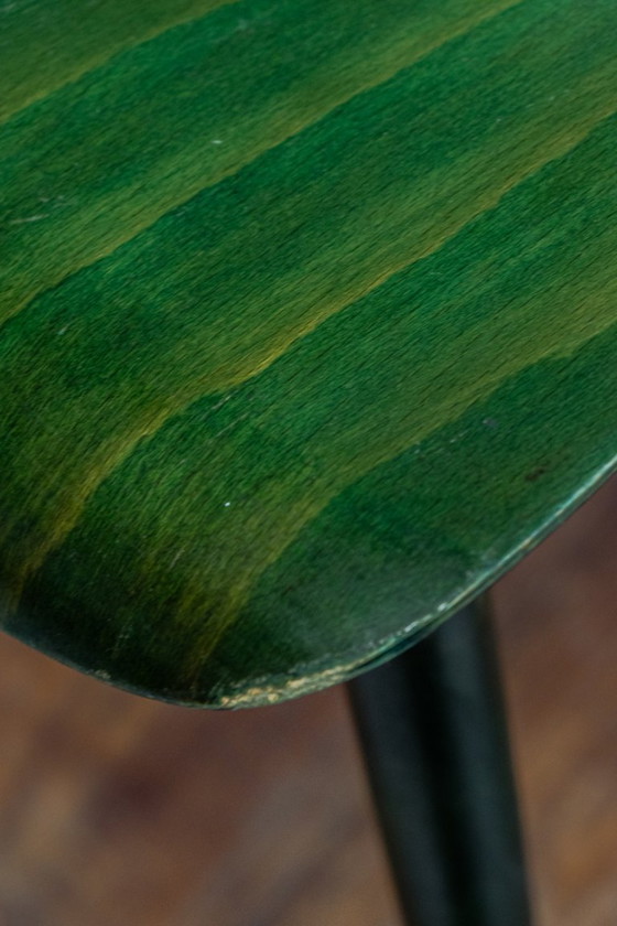 Image 1 of Set di 4 sedie da pranzo Ercol degli anni '60 + 1 sgabello