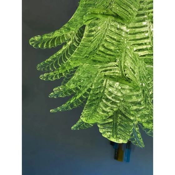 Image 1 of Italiaanse groene Felci Murano glazen kroonluchter groen van Simoeng voor Simoeng