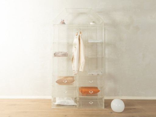 Armadio in acrilico anni '80, vintage