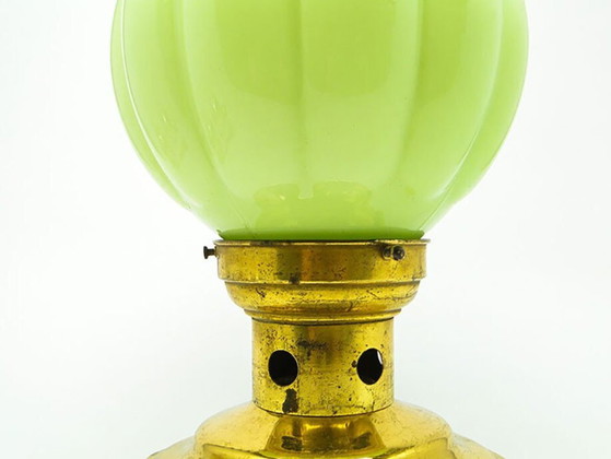 Art Deco Brass and Glass Ceiling Lamp, Germany, 1930s – Ceiling lights (photo 12 of 14)