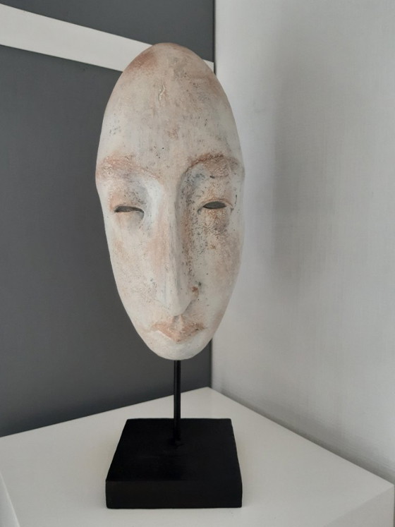 Estatua antigua sobre pedestal – North America production, Objetos decorativos, Stone (photo 5 of 5)