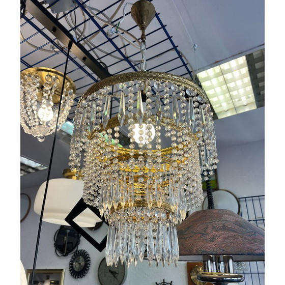 Image 1 of Crystal chandelier, Železnobrodské Sklo, Czechoslovakia, 1970s