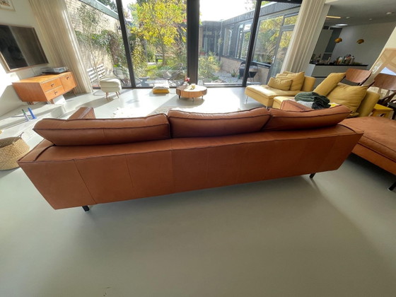 Leren 3,5-Zitsbank (loods5 slimm), Loods 5, Banken, Leer, Metaal, Bruin (foto 9 van 12)