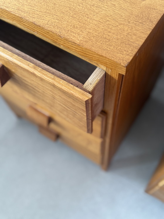 Image 1 of Teak-Nachttischset