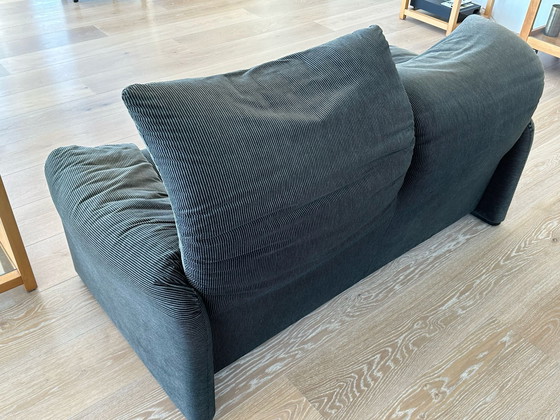 Image 1 of 2x Cassina Maralunga 2 posti in Velluto Bicolore