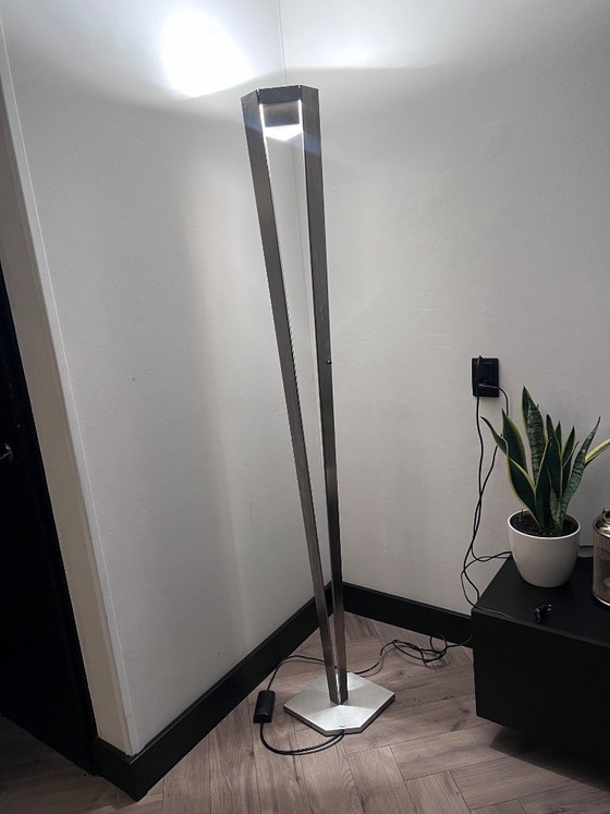 Floor light / Uplighter – Sische Licht (German design, stainless steel) – rvs (photo 3 of 5)