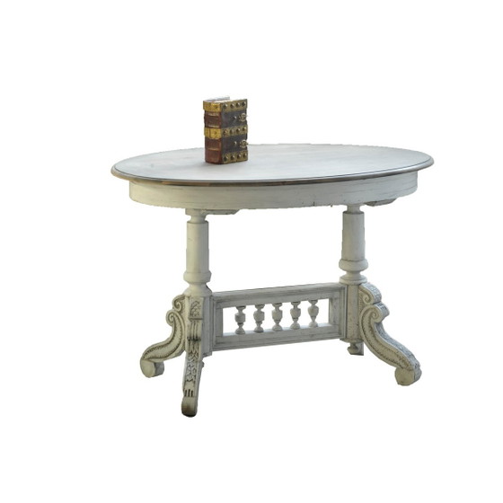 Oval-Shaped Salon Coffee Table, 1800s – Coffee table books, Wood (photo 4 of 8)