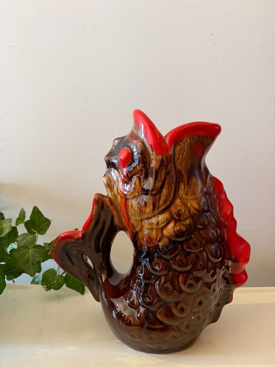 Carafe poisson en céramique Mid Century – Vaisselle (photo 5 of 5)