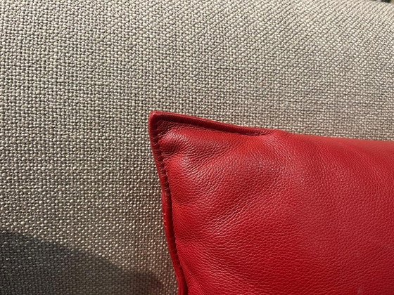Image 1 of Design en cuir comme neuf, coussins en stock