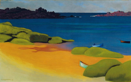 Felix Volotton-----La Plage (sur toile)