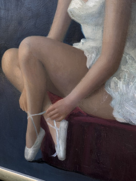 Image 1 of Oil painting on canvas, dancer Joan Mayor