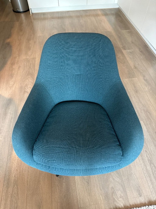 Sillón Pode, textil azul