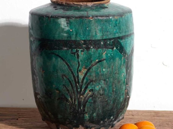 Vaso antico smaltato stile orientale (c.1820) #8 – Vasi, Ceramic (photo 2 of 9)