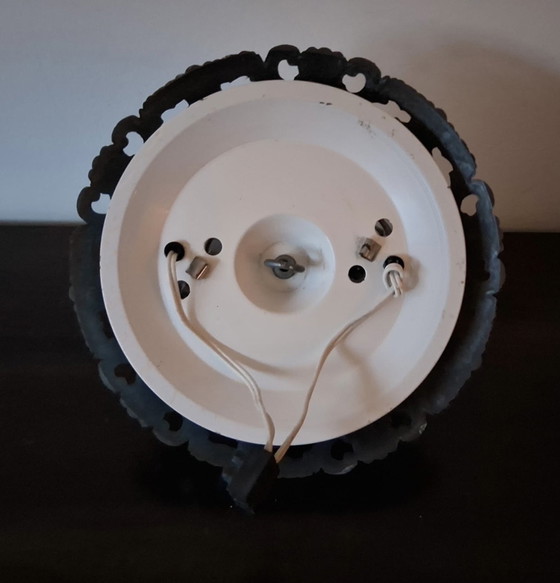 Image 1 of Lampe de plafond vintage/ brocante avec rosette rand