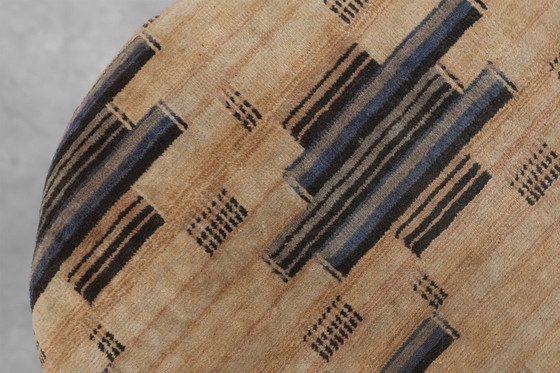 Image 1 of Taburete de piano ajustable Art Déco con tapizado original, Francia, década de 1920