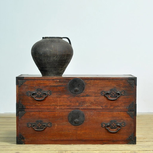 Commode japonaise Tansu, vers 1870 – ladekasten, Iron, Wood