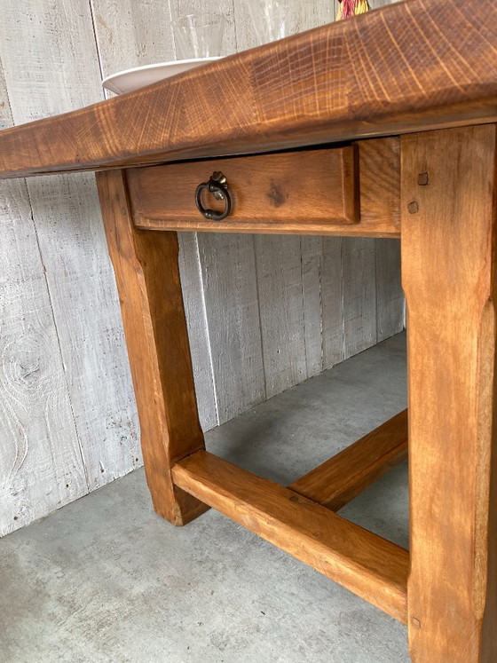 Normandische Boerderijtafel 219x94cm – Eettafels, Metal, Wood (photo 12 of 15)