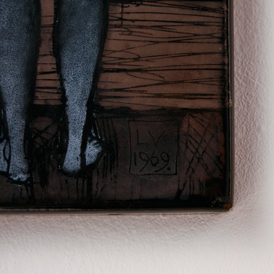 Image 1 of MK11297 Obra de arte en esmalte Amantes de Vitus Lőrincz