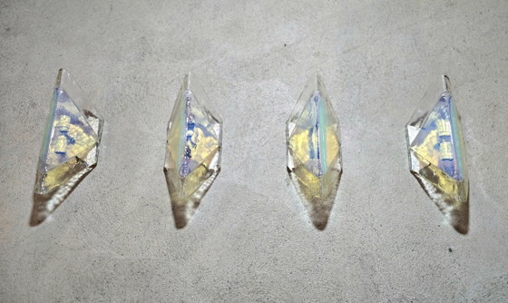 Carlo Nason for A.V. Mazzega (attributed), set of 4 Murano glass wall lights, 1960/70 (photo 7 of 12)