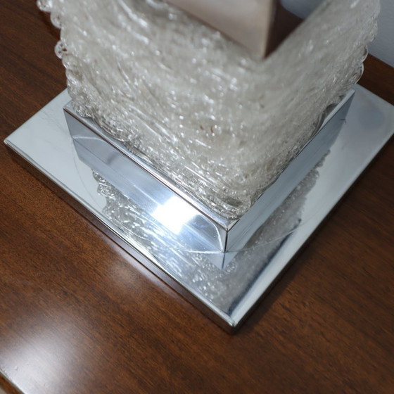 Large 1970s Banci Firenze Chrome & Acrylic Table Lamp – Floor lights (photo 6 of 13)