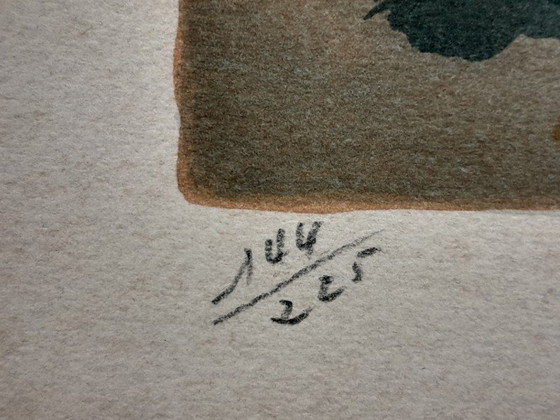 Image 1 of Harbor scene – numbered lithograph 144/225 – Jean-Pierre Laurent