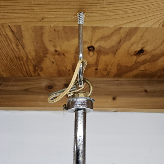 Image 1 of Vintage / Space age Itiliaanse kroonluchter Gaetano Sciolari /  hanglamp /vintage design chandelier 