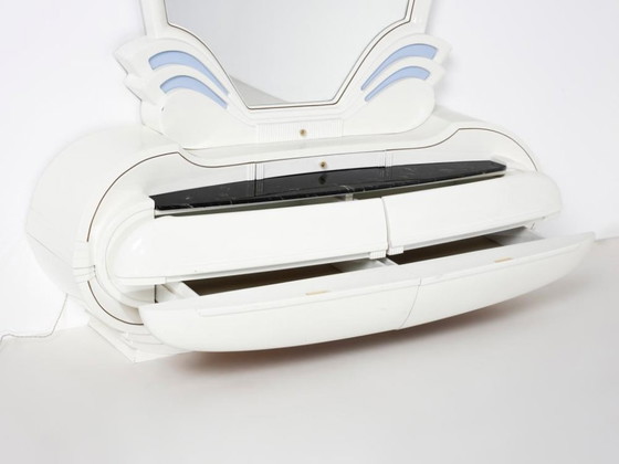 Image 1 of Tavolo da toeletta illuminato vintage di Fonte del Mobile, anni '70