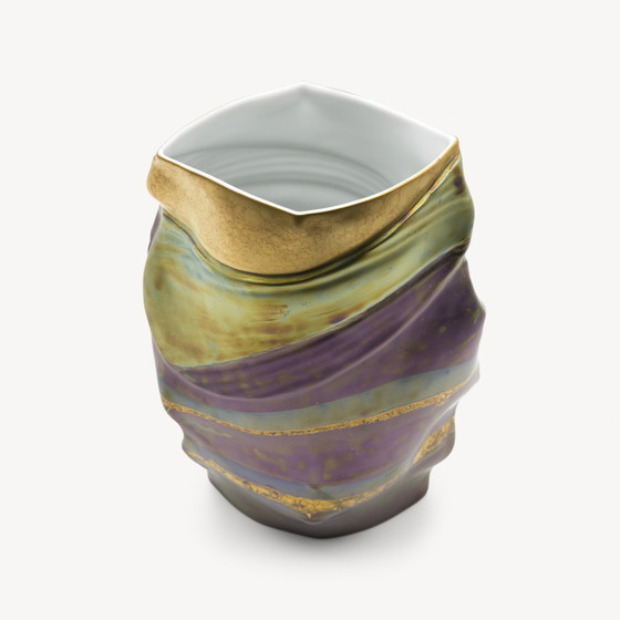 Image 1 of Rosenthal Studio Line Johan van Loon Drexler Fine Porcelain Art Vase Trio Eosin