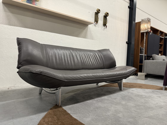 Image 1 of Canapé 3 places Leolux Tango en cuir gris