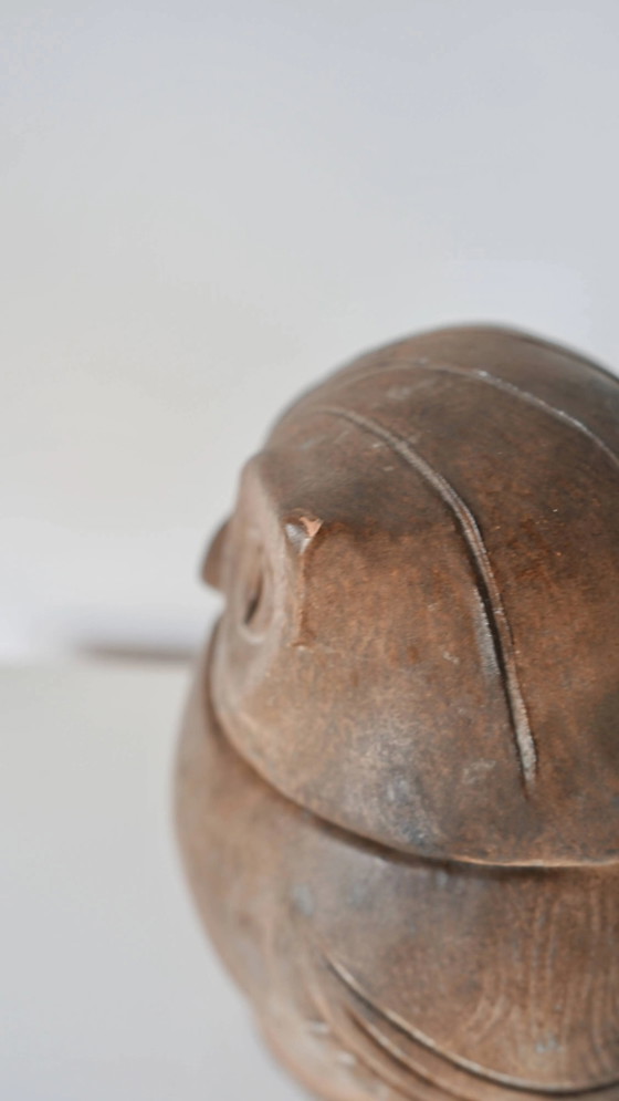 Ceramic owl sculpture - signed Agnès Escala - France, 1960s – Decorative Objects, Porcelain, Vintage (photo 6 of 16)