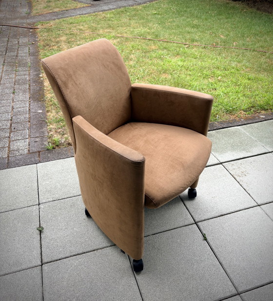 Image 1 of Sillón Leolux Quantissimo, cuero Alcántara