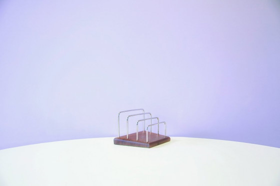 Porte-lettres en teck Supports chromés – Objets déco, Wood (photo 3 of 5)