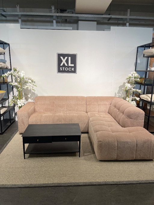 XL STOCK pink corner sofa